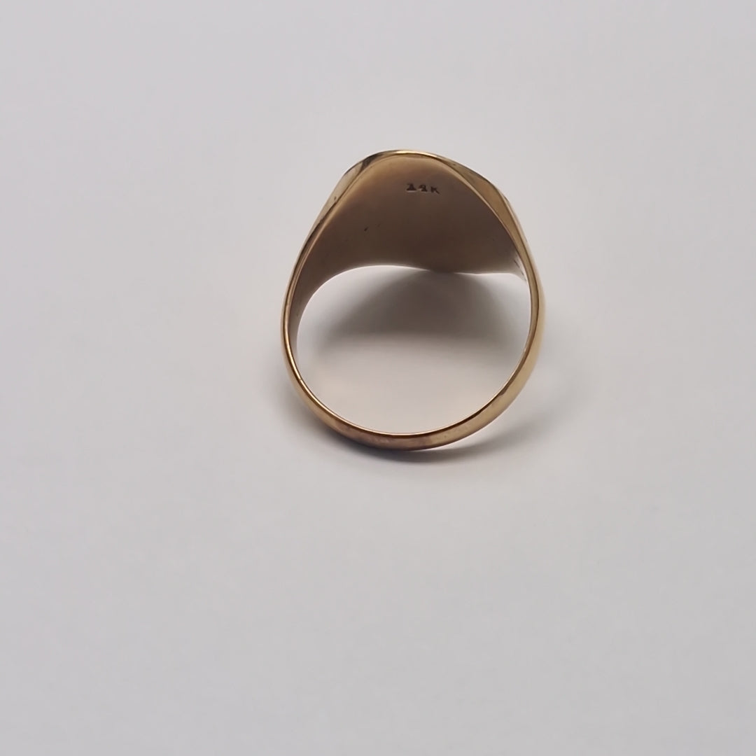 ANILLO DE GRADUACIÓN ORO 14 K 5.1 GRMS (SEMINUEVO)