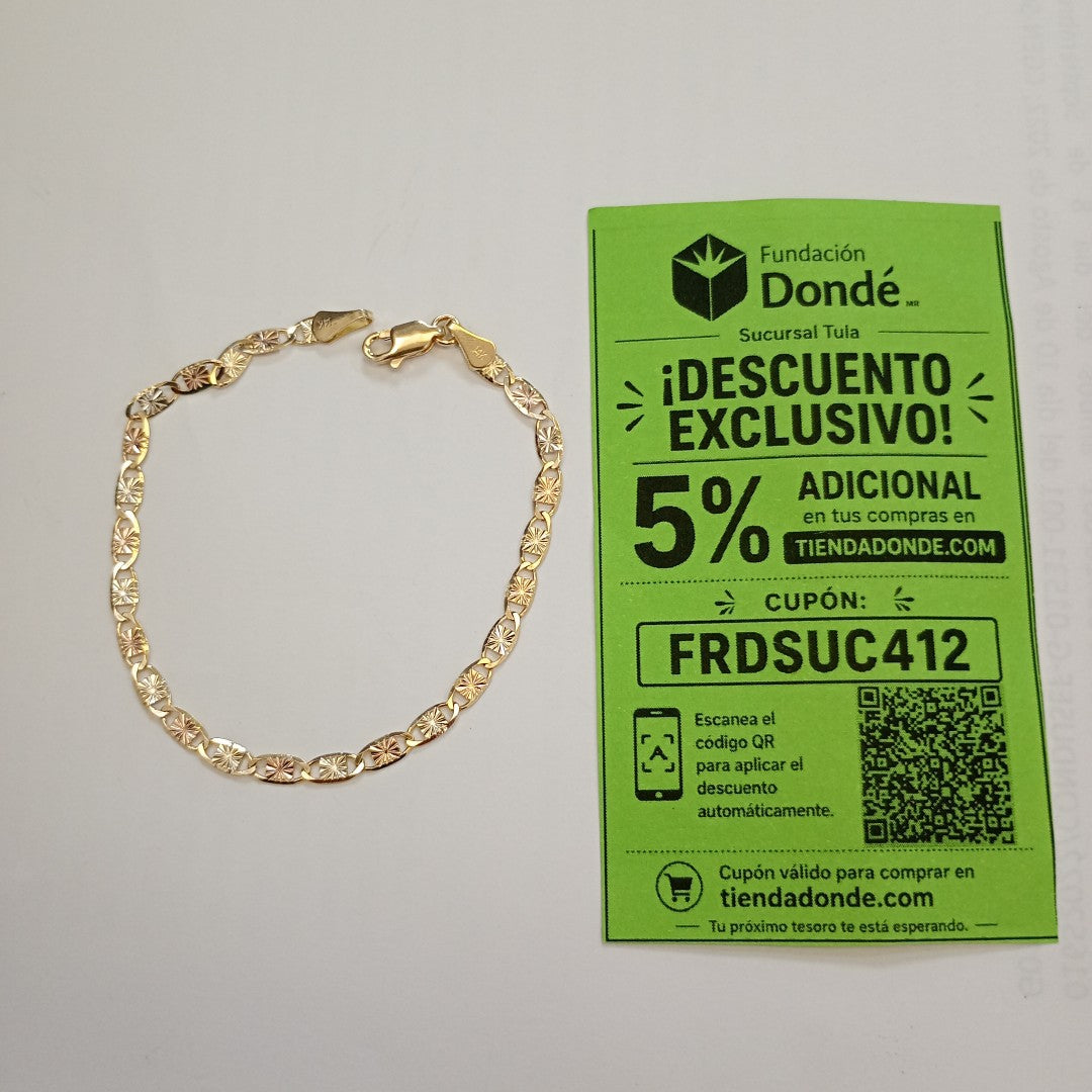 PULSERA GUCHI 14K 18 CM 3 GR (NUEVO)