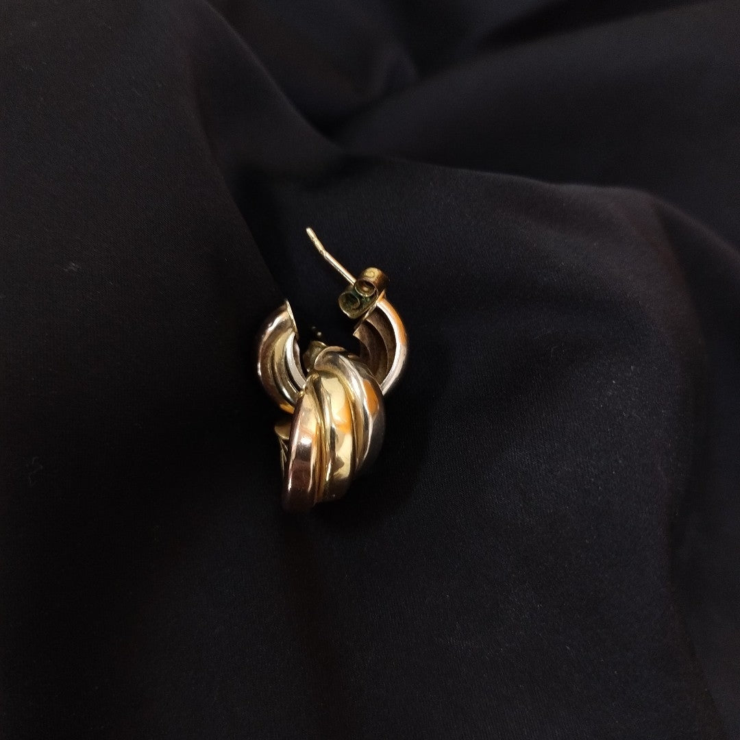 BROQUELES PAR ORO COMBINADO 14 K 3.1 GRMS (SEMINUEVO)