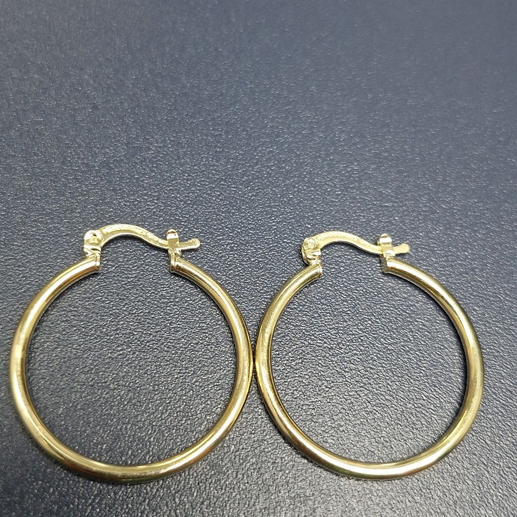 ARETES TEJIDO ARRACADAS LISAS 14K 1.6 GR (NUEVO)