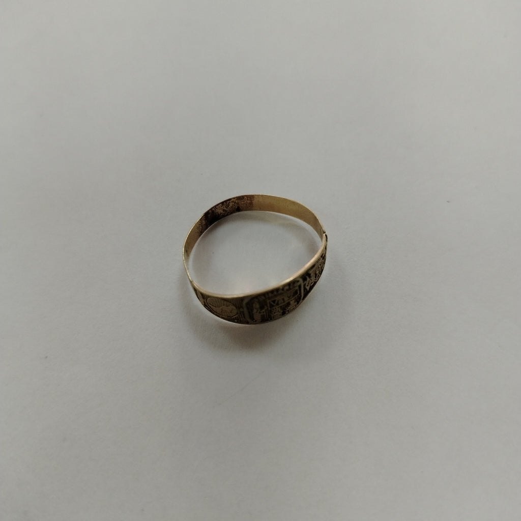 ANILLO DE GRADUACIÓN ORO 8 K 1.3 GRMS (SEMINUEVO)
