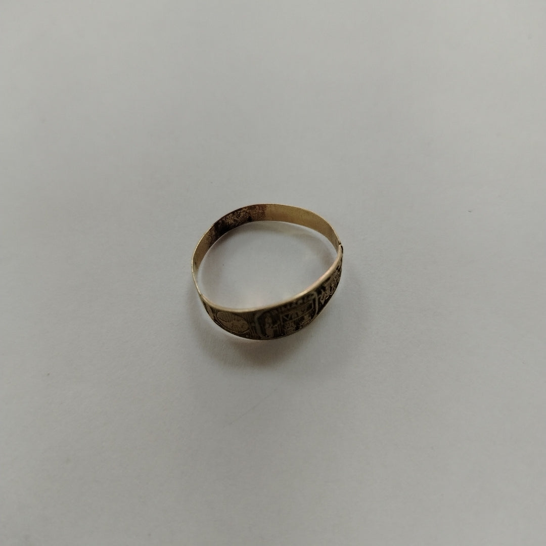 ANILLO DE GRADUACIÓN ORO 8 K 1.3 GRMS (SEMINUEVO)
