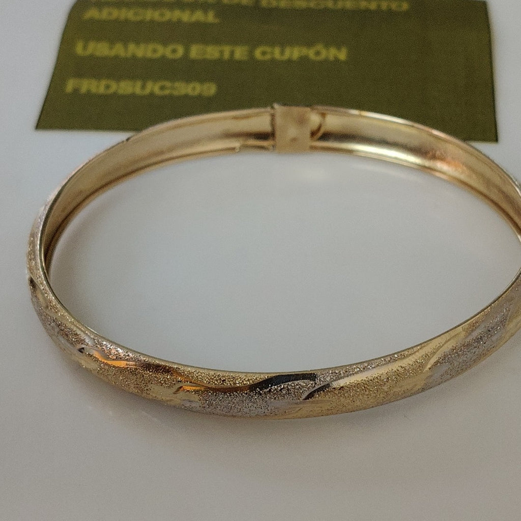 PULSERA RIGIDA ORO, ORO COMBINADO 14 K 6 GRMS (SEMINUEVO)