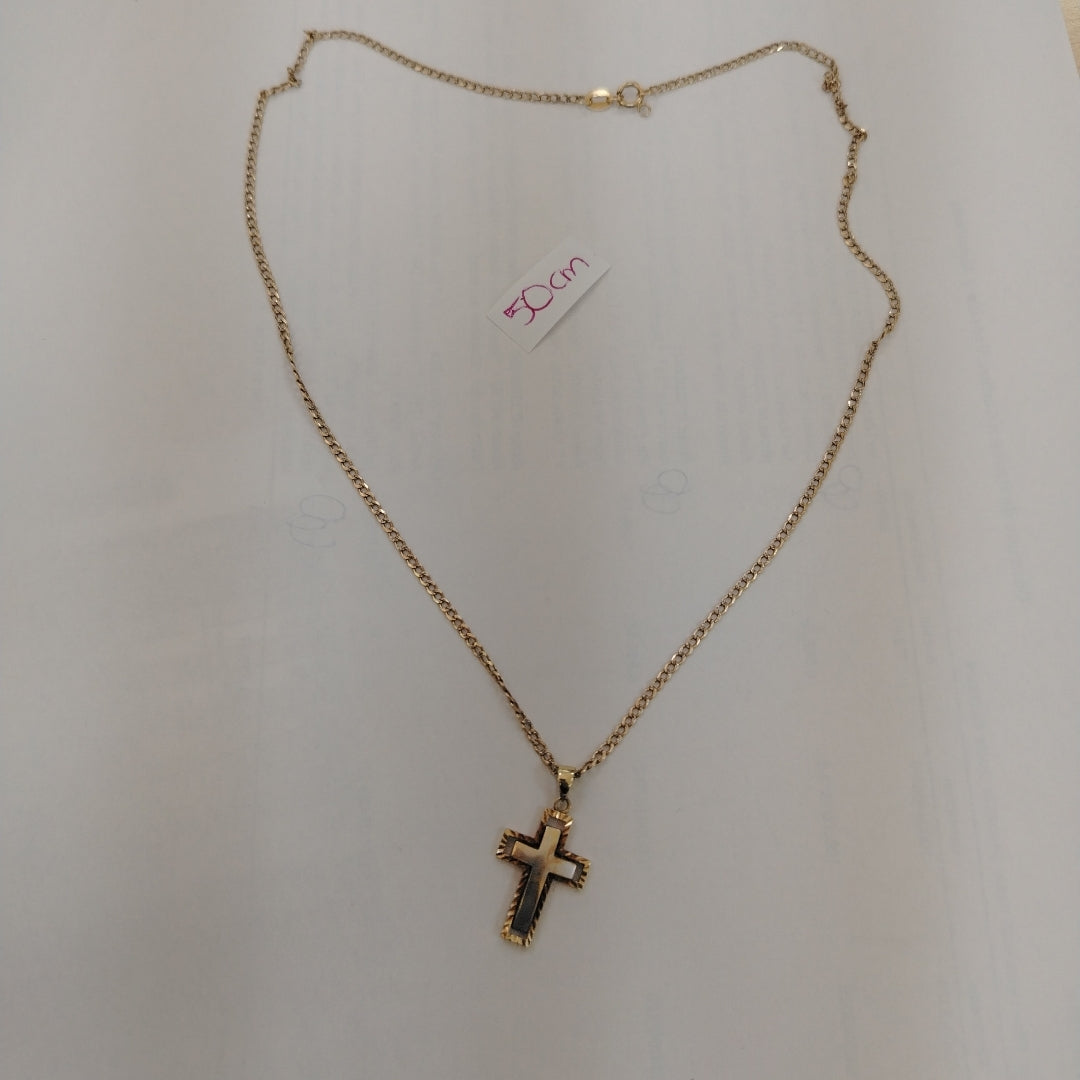 CADENA, CRUZ ORO 10 K 4.2 GRMS (SEMINUEVO)
