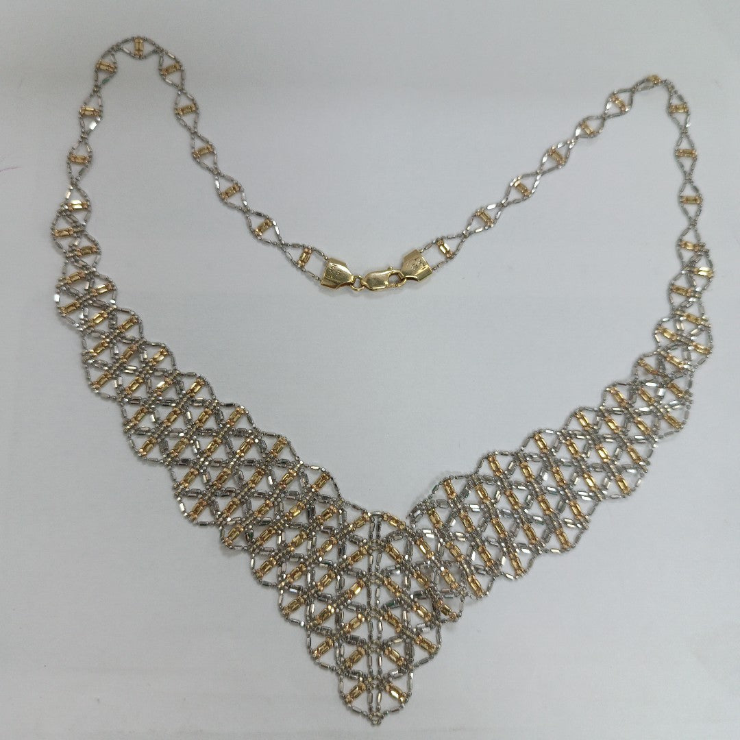 GARGANTILLA ORO,ORO BLANCO 14 K 15,00 GRMS (SEMINUEVO)
