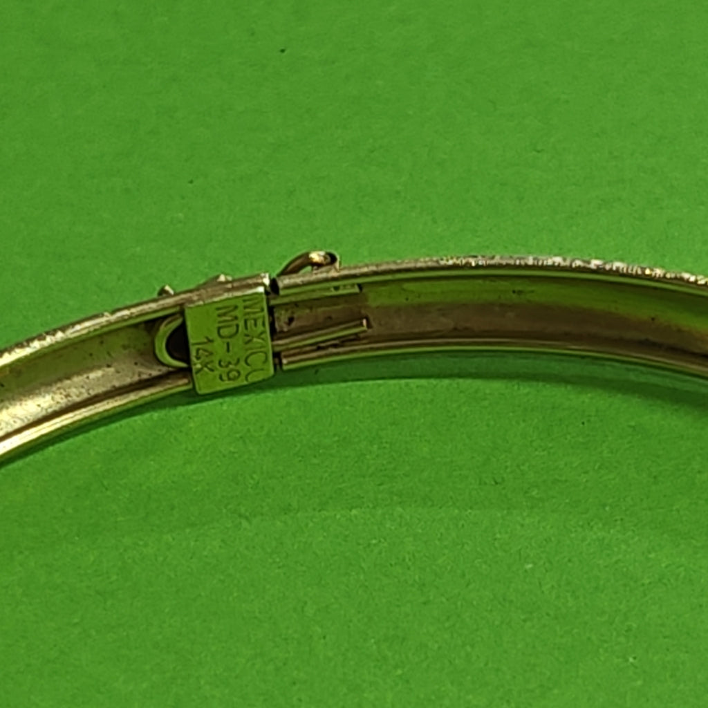 PULSERA RIGIDA ORO 14 K 5,20 GRMS (SEMINUEVO)