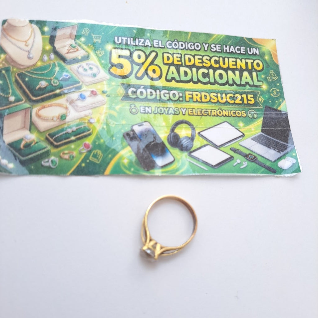 SOLITARIO ORO 10 K 3 GRMS (SEMINUEVO)