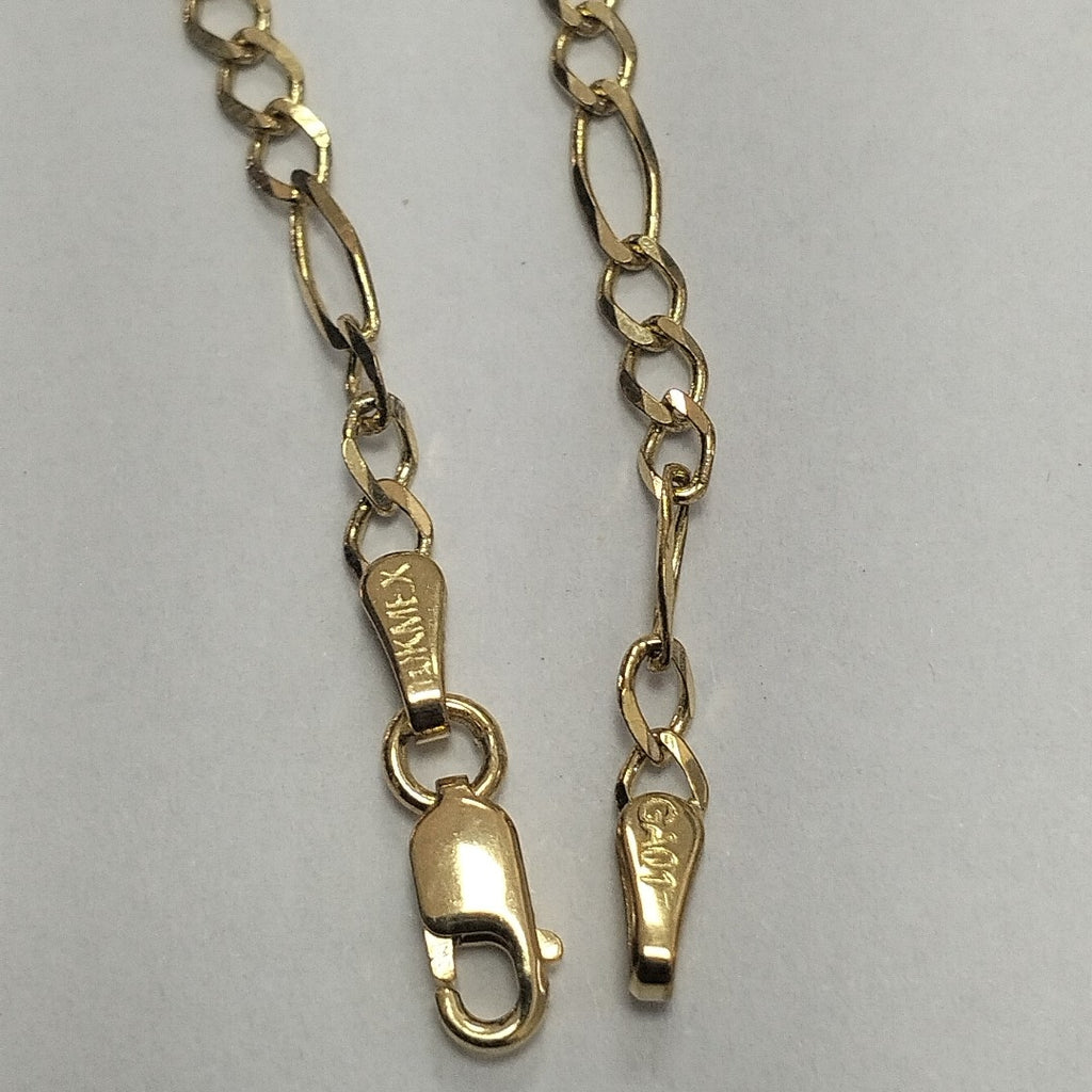 CADENAS TEJIDO 3X1 ORO 10K 60 CM 4.5 GR (NUEVO)
