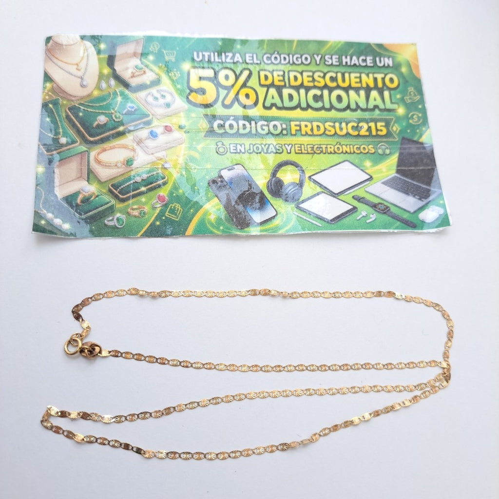 CADENA ORO 10 K 1.5 GRMS (SEMINUEVO)