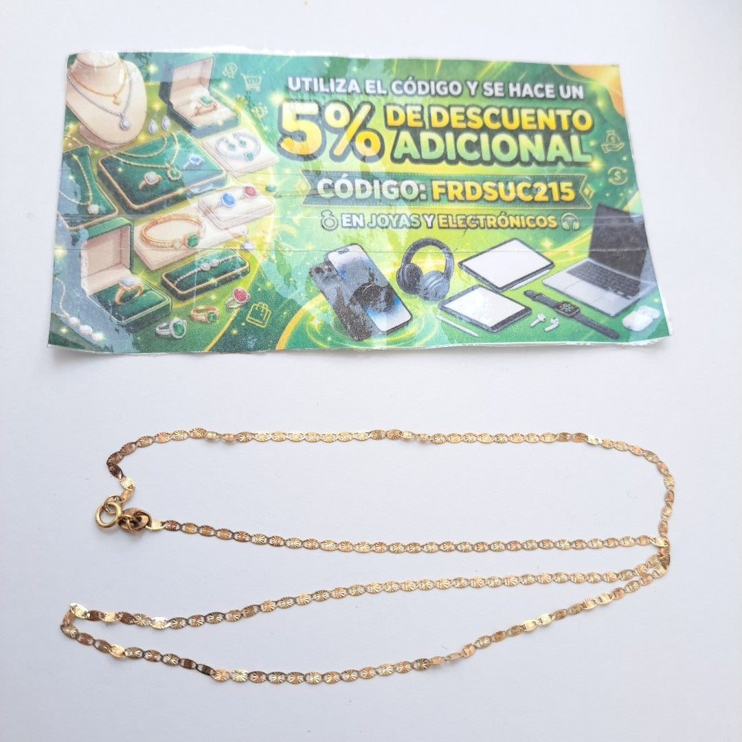 CADENA ORO 10 K 1.5 GRMS (SEMINUEVO)