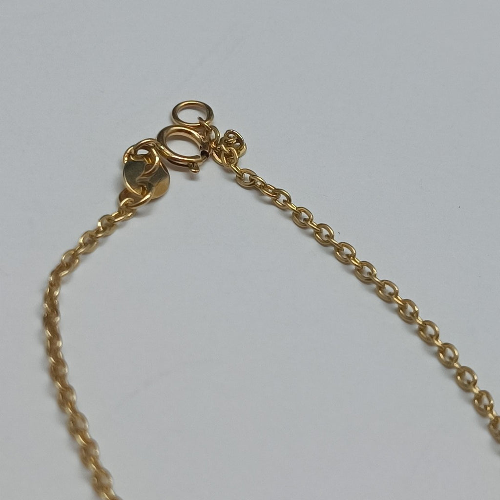 PULSERA TEJIDO ESPECIAL FIG AROS UNIDOS C CIRCS 14K 18 CM 2 GR (NUEVO)