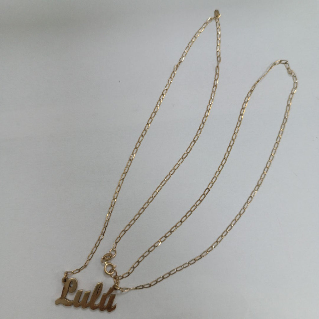 CADENA, DIJE ORO 14 K 3.7 GRMS (SEMINUEVO)