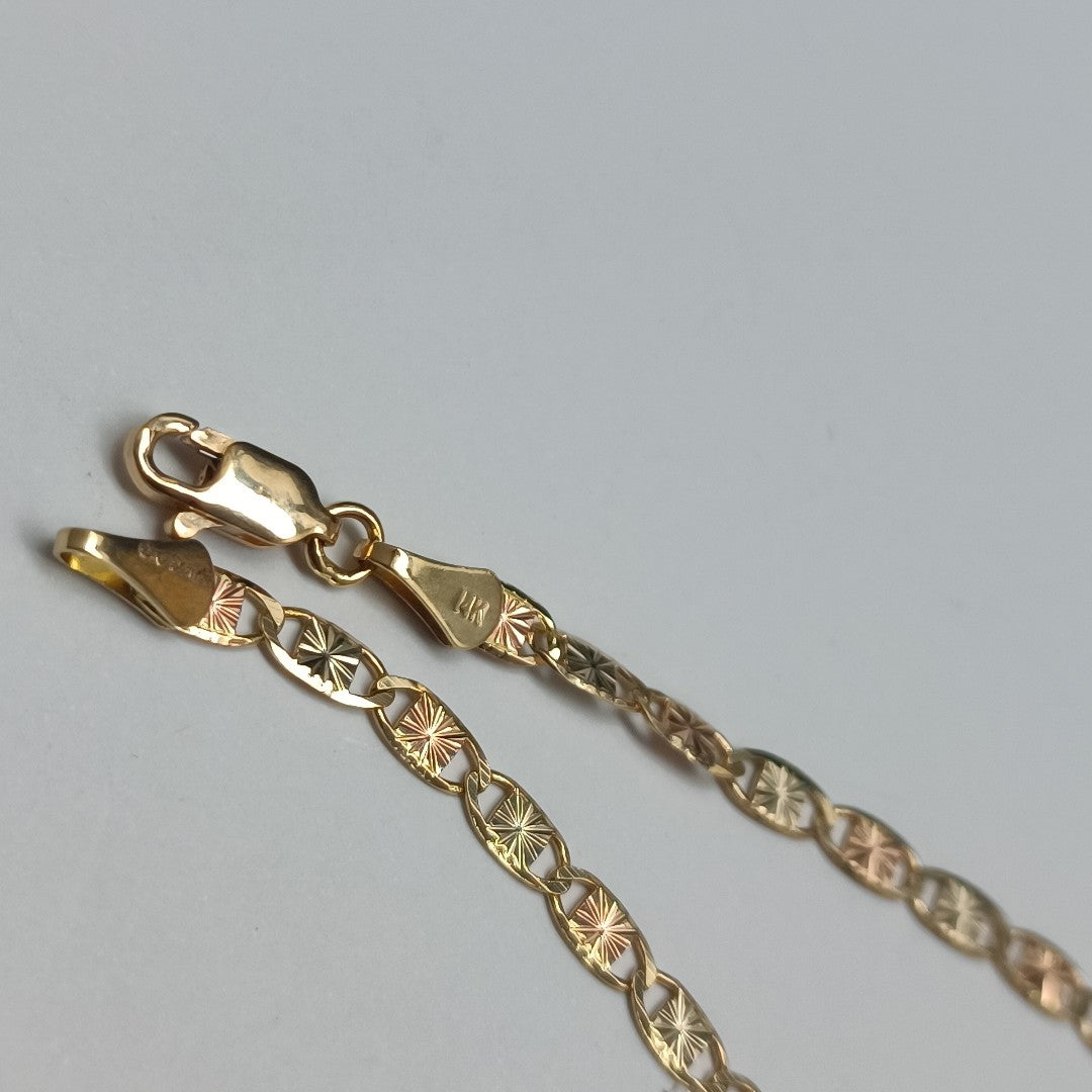 PULSERA GUCHI 14K 18 CM 2.9 GR (NUEVO)