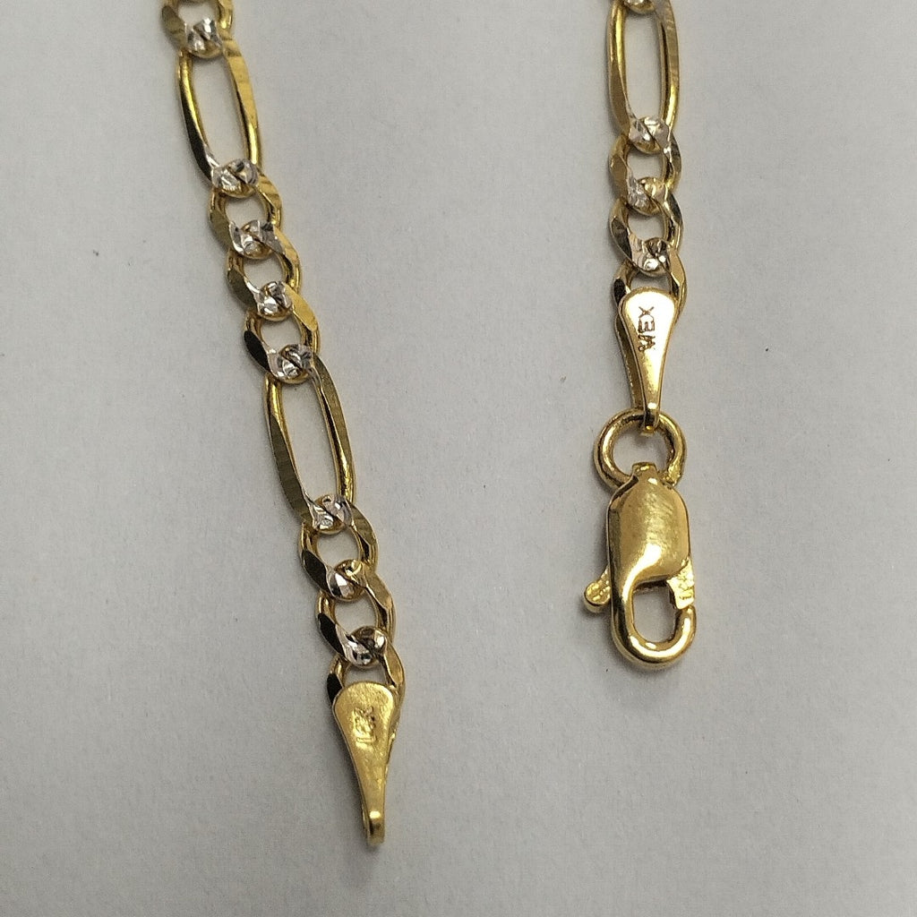 CADENAS 3X1 DIAMANTADA ORO 14K 55 CM 8.5 GR (NUEVO)