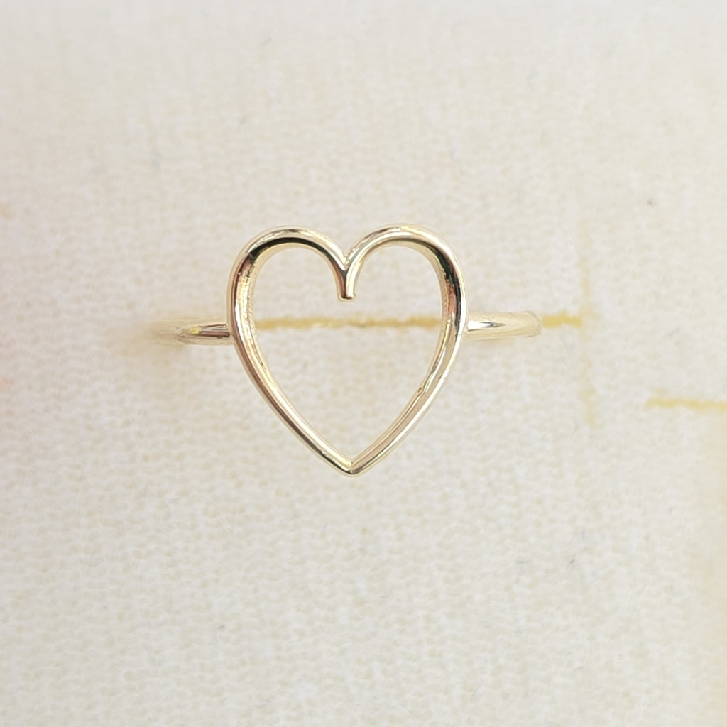 ANILLOS ANILLITO FIG CORAZON 10K TALLA 7 0.8 GR (NUEVO)