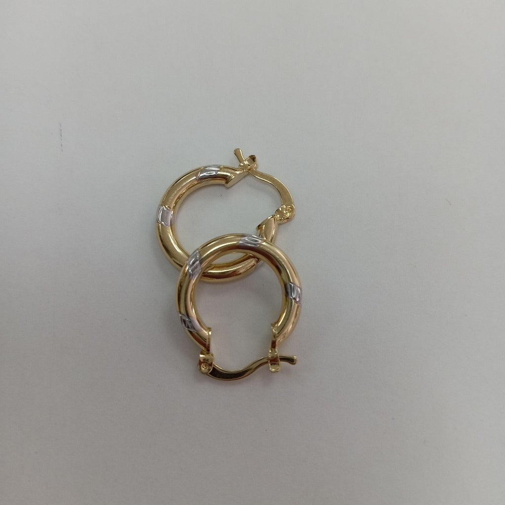 ARETES ARRACADAS COMBINADAS 14K 1.6 GR (NUEVO)