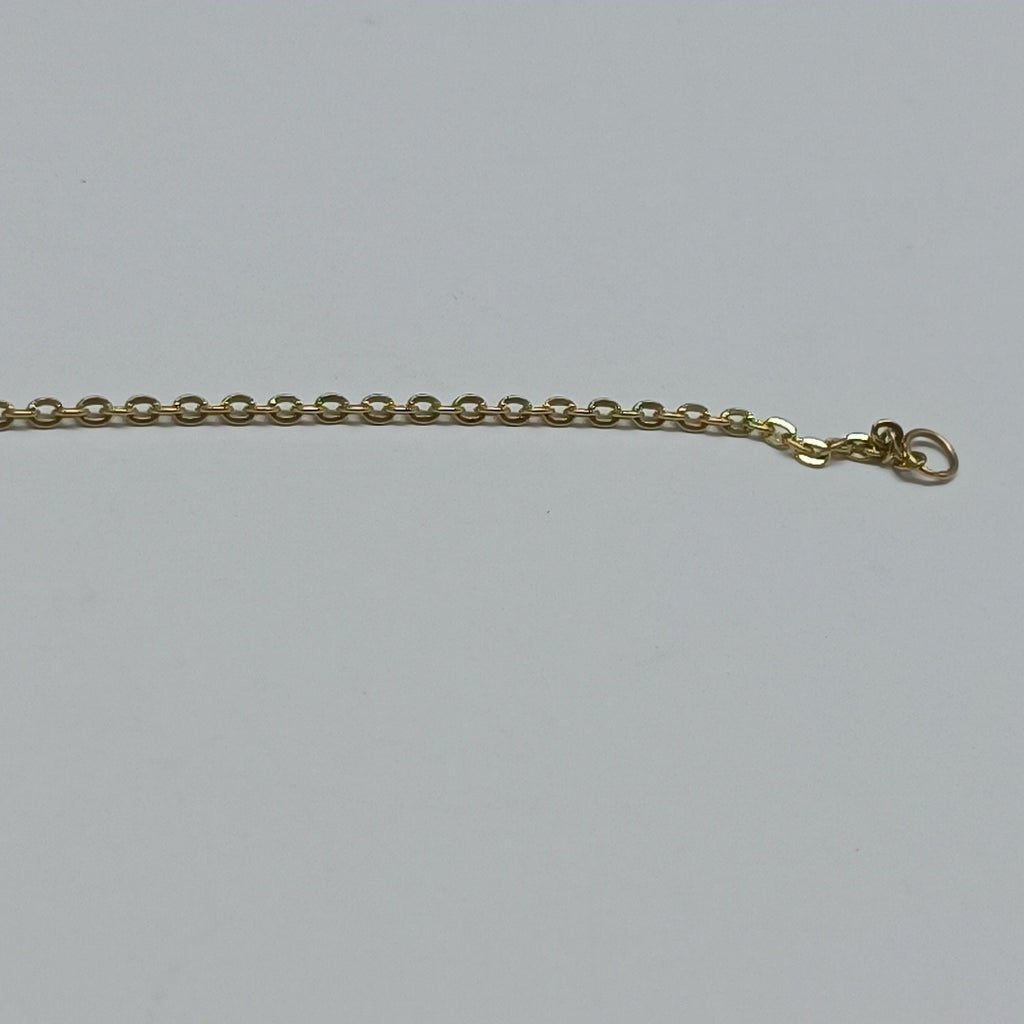 PULSERA ESP CON DIJE DE NIÑA 14K 18 CM 1.4 GR (NUEVO)
