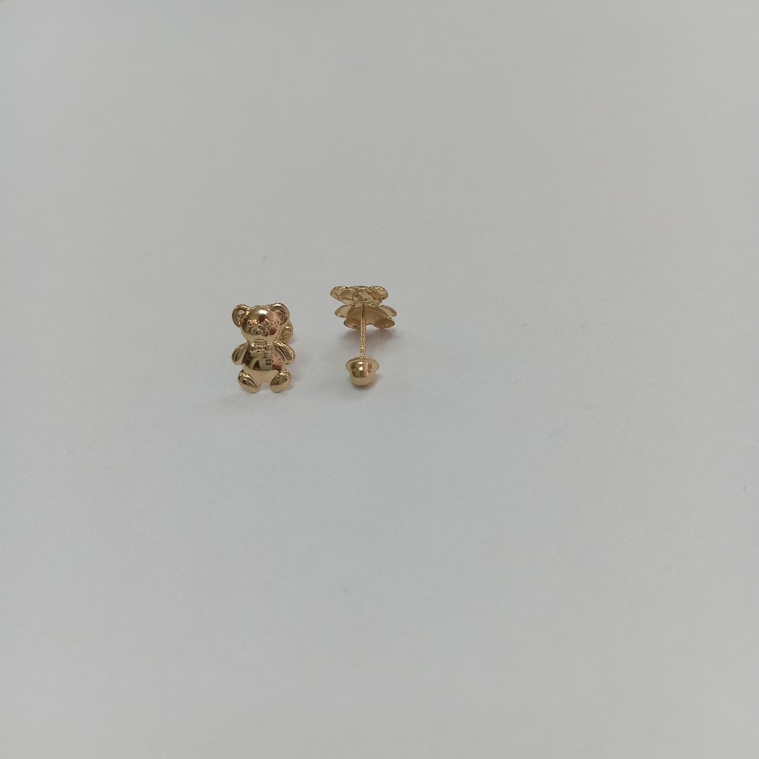 BROQUELES BROQUEL FIG OSO 14K 0.2592 GR (NUEVO)