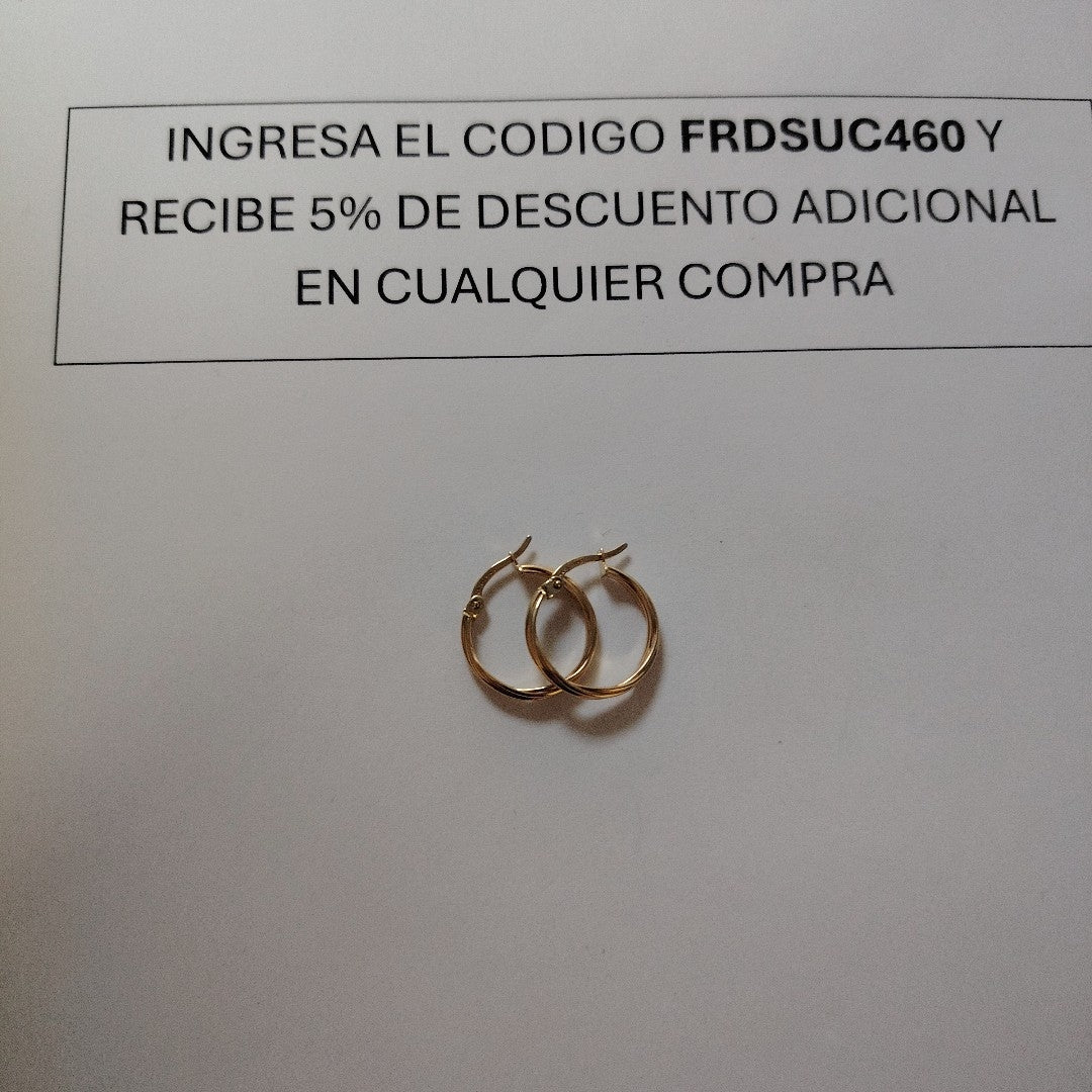 ARRACADAS ORO 10K 1.8 (NUEVO)