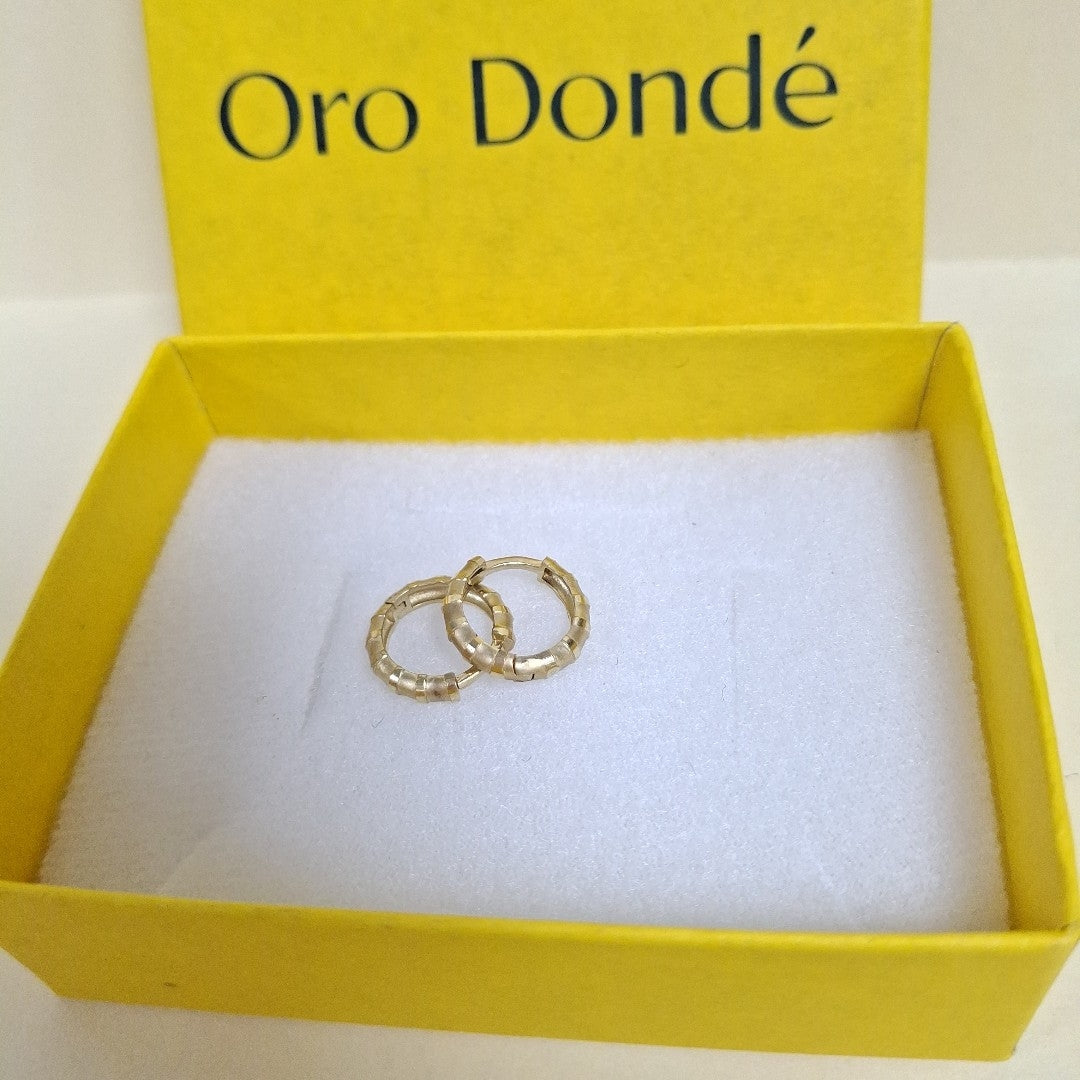 ARETES ARRACADAS FACETADAS 10K 1.7 GR (NUEVO)