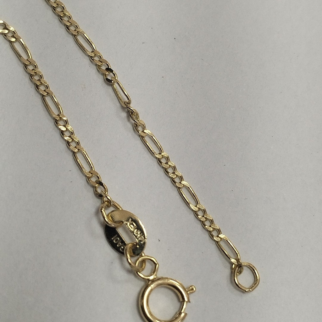 CADENAS TEJIDO 3X1 ORO 14K 55 CM 2.4 GR (NUEVO)