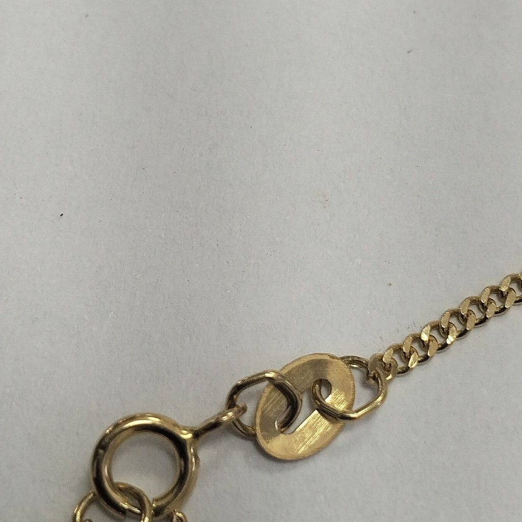 CADENAS TEJIDO BARBADA ORO 10K 55 CM 2.7 GR (NUEVO)