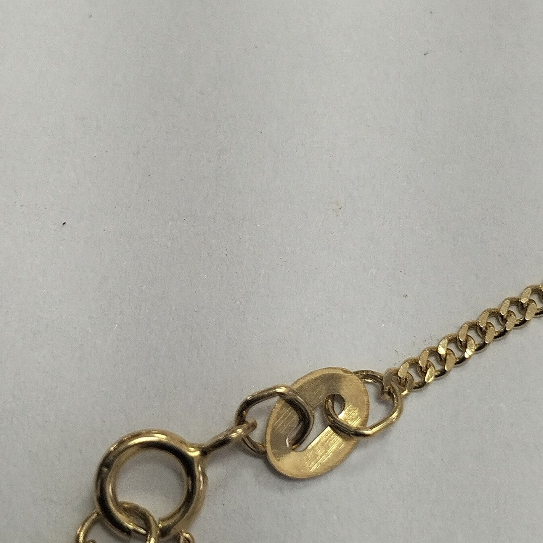 CADENAS TEJIDO BARBADA ORO 10K 55 CM 2.7 GR (NUEVO)
