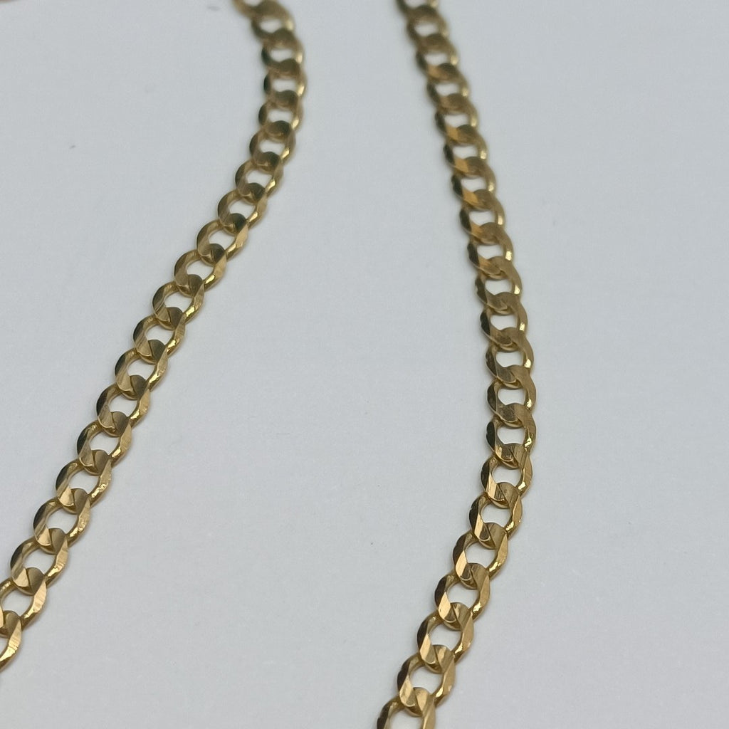 CADENA TEJIDO BARBADA 14K 55 CM 8.3 GR (NUEVO)