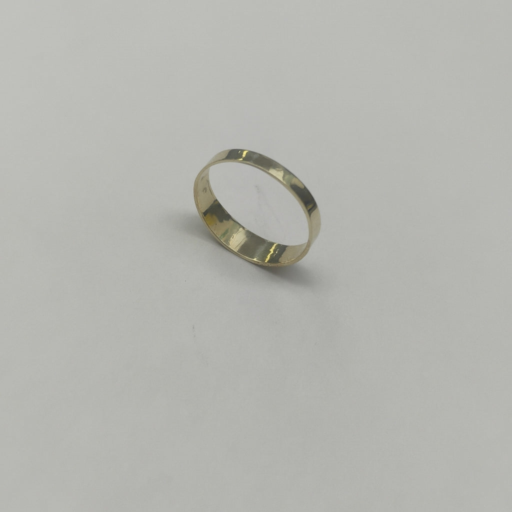 ANILLOS ARGOLLA DE LA SUERTE 10K TALLA 8 1.2 GR (NUEVO)