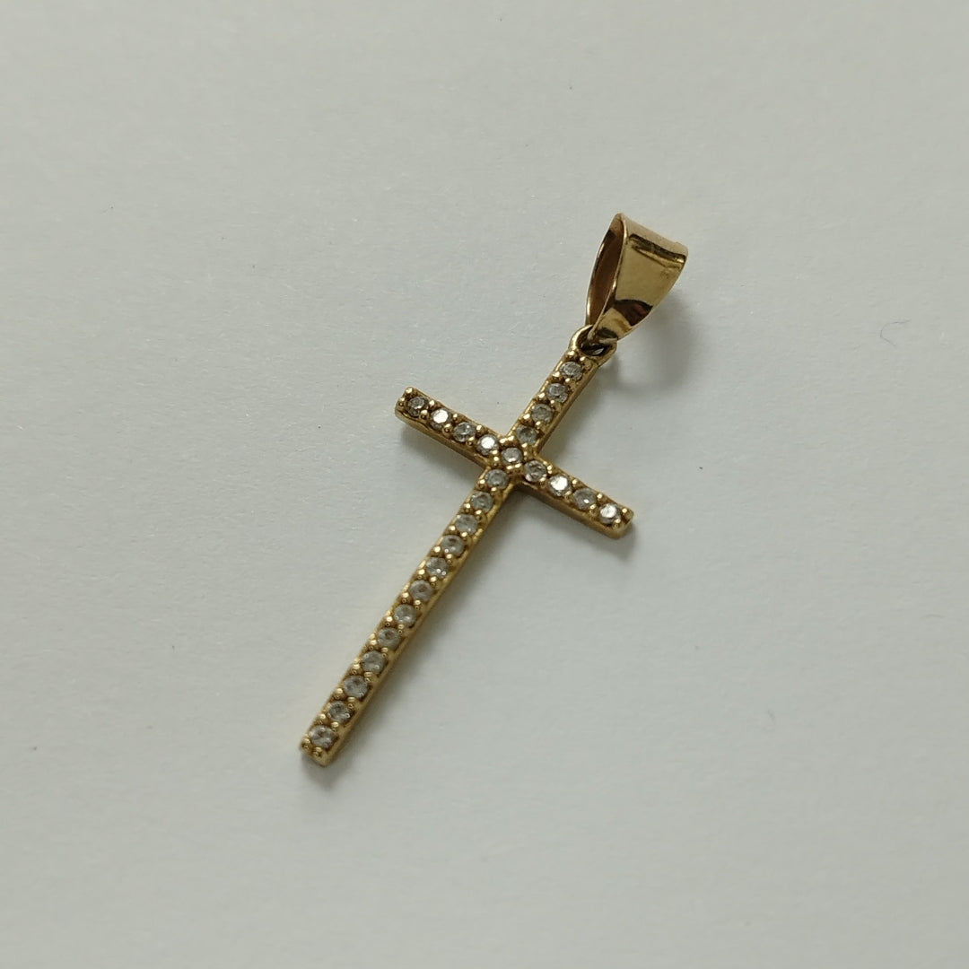 CRUZ, DIJE ORO 14 K 1 GRMS (SEMINUEVO)