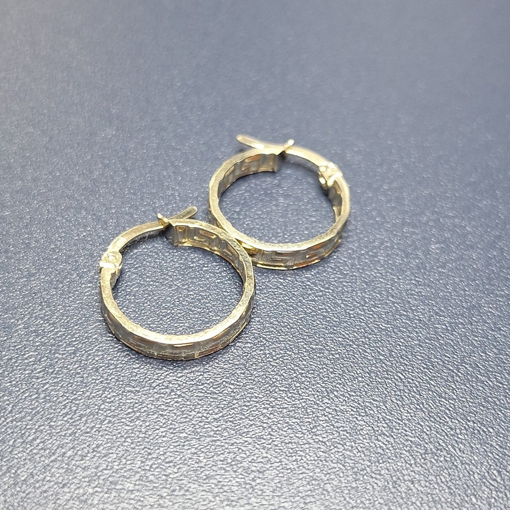 ARETES ARRACADAS FIG GRECAS 14K 1.7 GR (NUEVO)