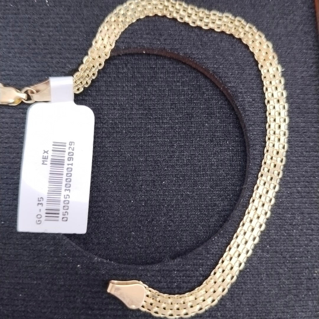 PULSERA ESPECIAL 14K 18 CM 4.4 GR (NUEVO)