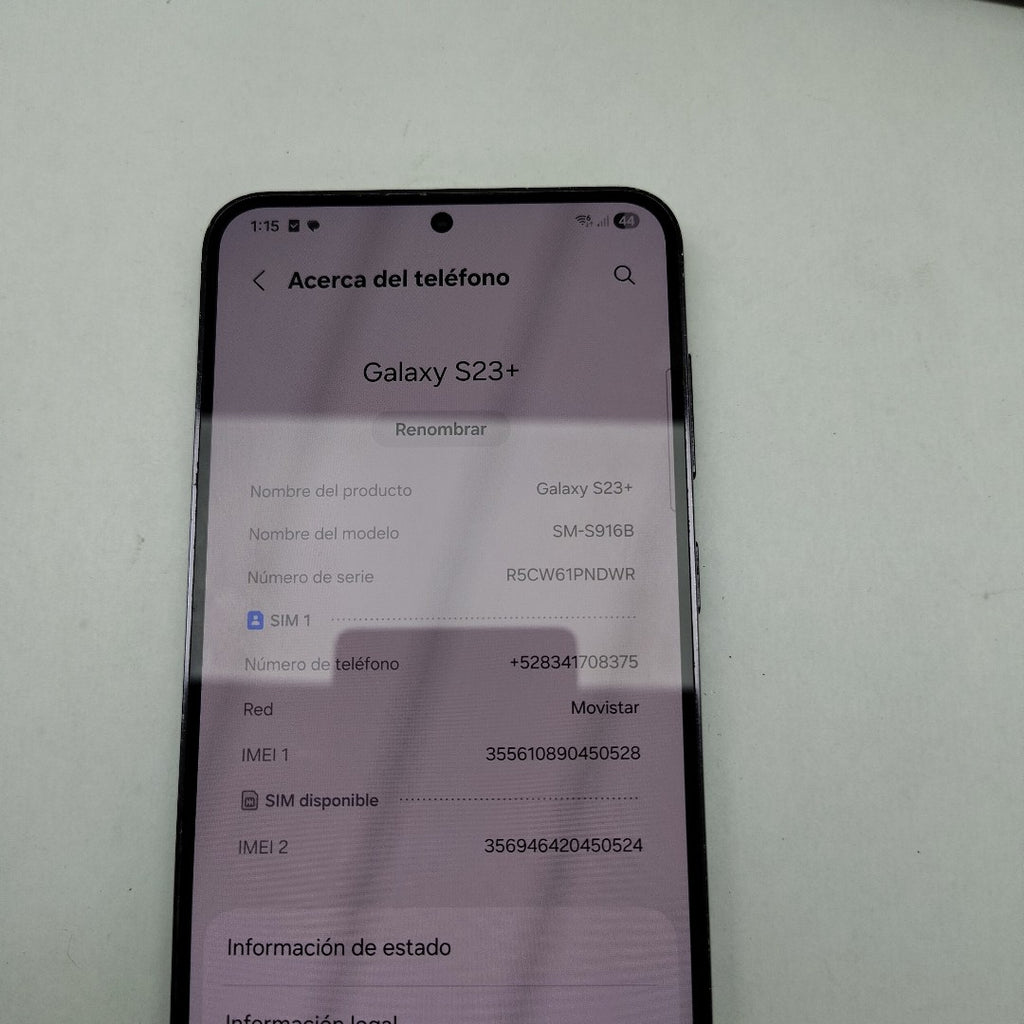 CELULAR SAMSUNG GALAXY S23+ SM-S916B 256 GB 8 GB RAM (SEMINUEVO)