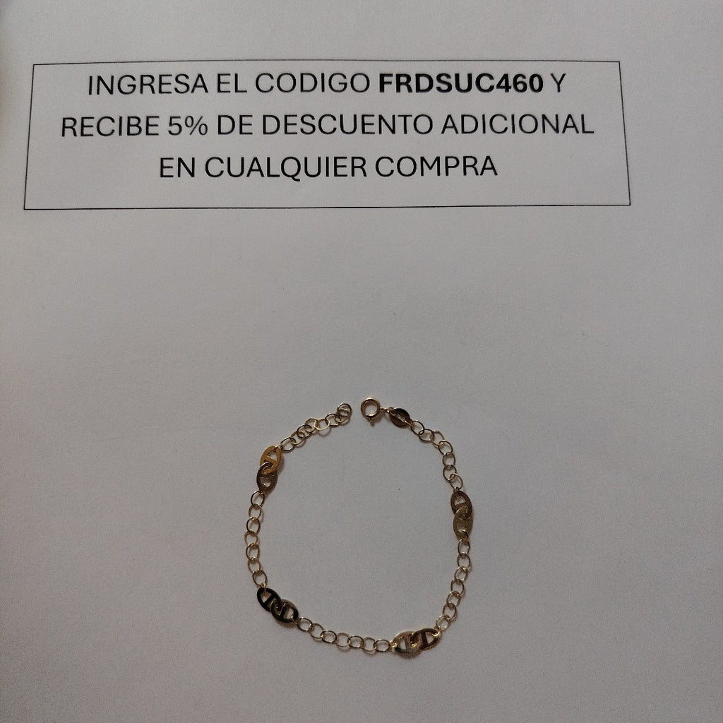 PULSERA ESPECIAL 14K 18 CM 1.5 GR (NUEVO)