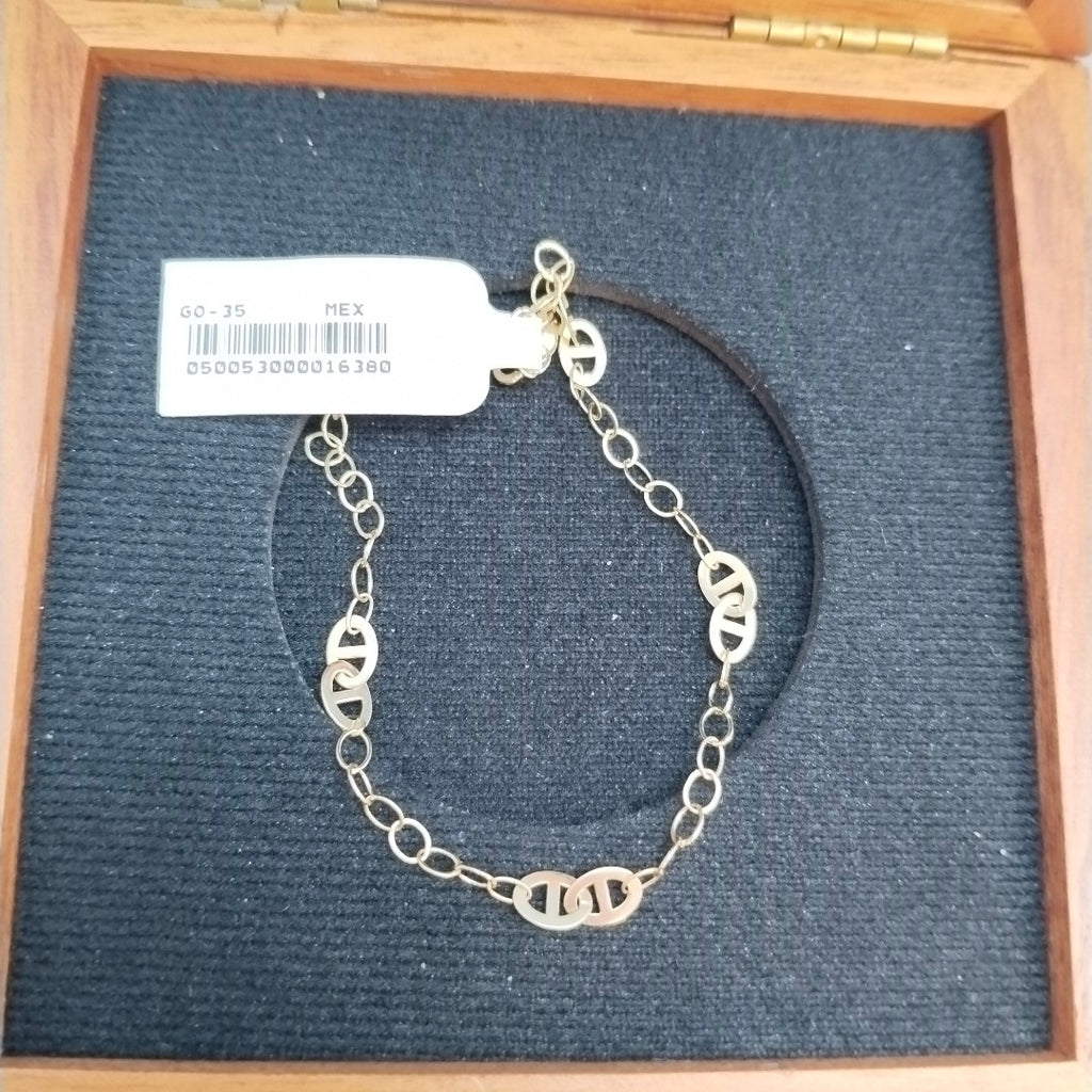 PULSERA ESPECIAL 14K 21 CM 1.8 GR (NUEVO)