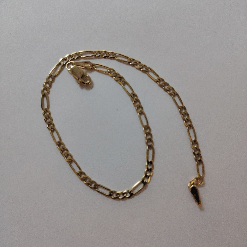 PULSERA TEJIDO 3X1 14K 21 CM 2.2 GR (NUEVO)