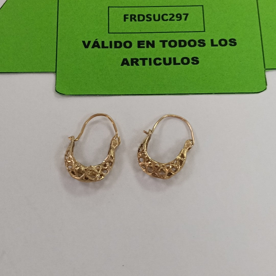 ARRACADAS PAR ORO 10 K 1,50 GRMS (SEMINUEVO)