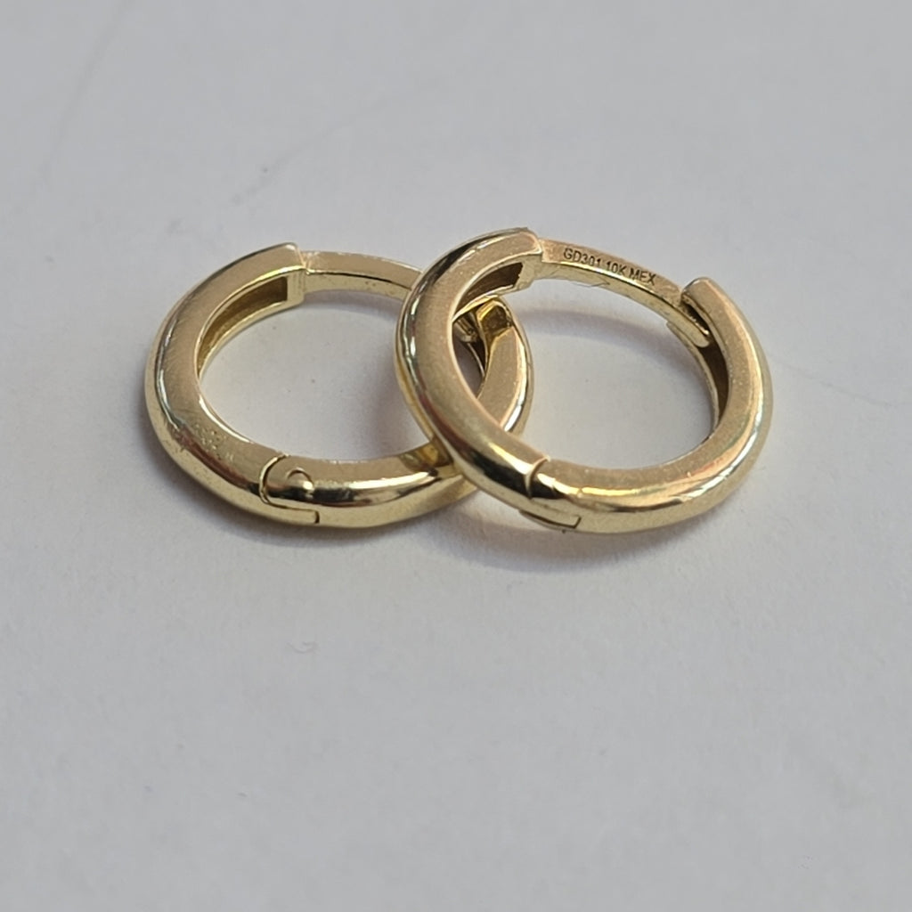 ARETES ARRACADAS LISAS 10K 1.1 GR (NUEVO)