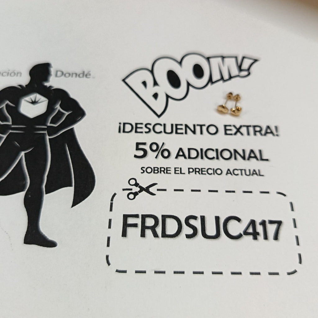 BROQUELES BROQUEL FIG CORAZON LISO 14K 0.1987 GR (NUEVO)