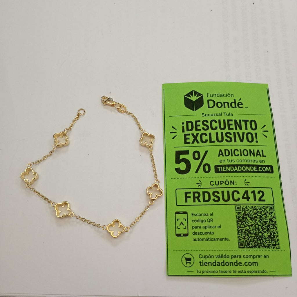 PULSERA ESPECIAL 14K 18 CM 4.3 GR (NUEVO)