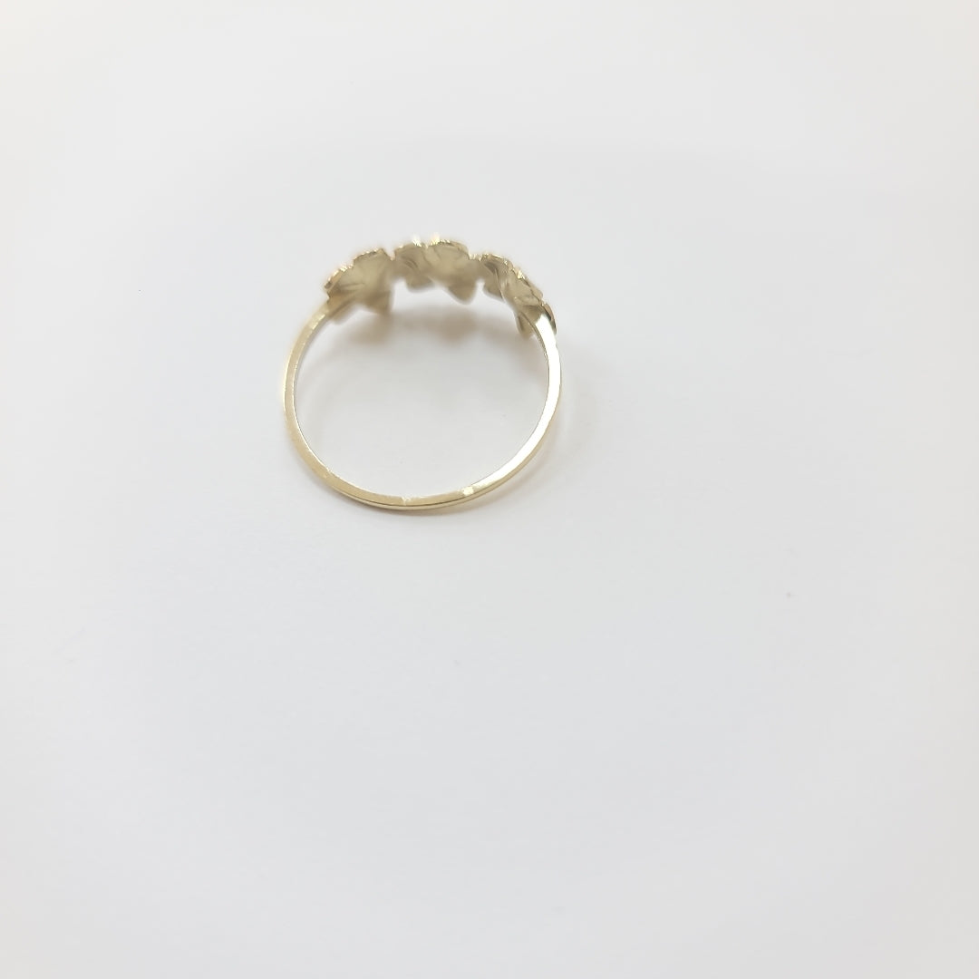 ANILLOS ANILLITO FIG FLORES 10K TALLA 9 1.3 GR (NUEVO)