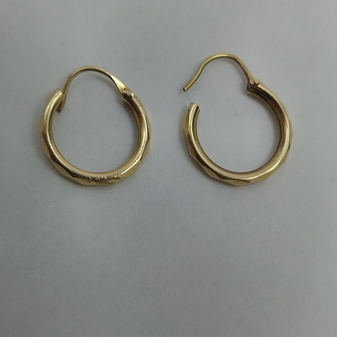 ARRACADAS PAR ORO 14 K 0.6 GRMS (SEMINUEVO)