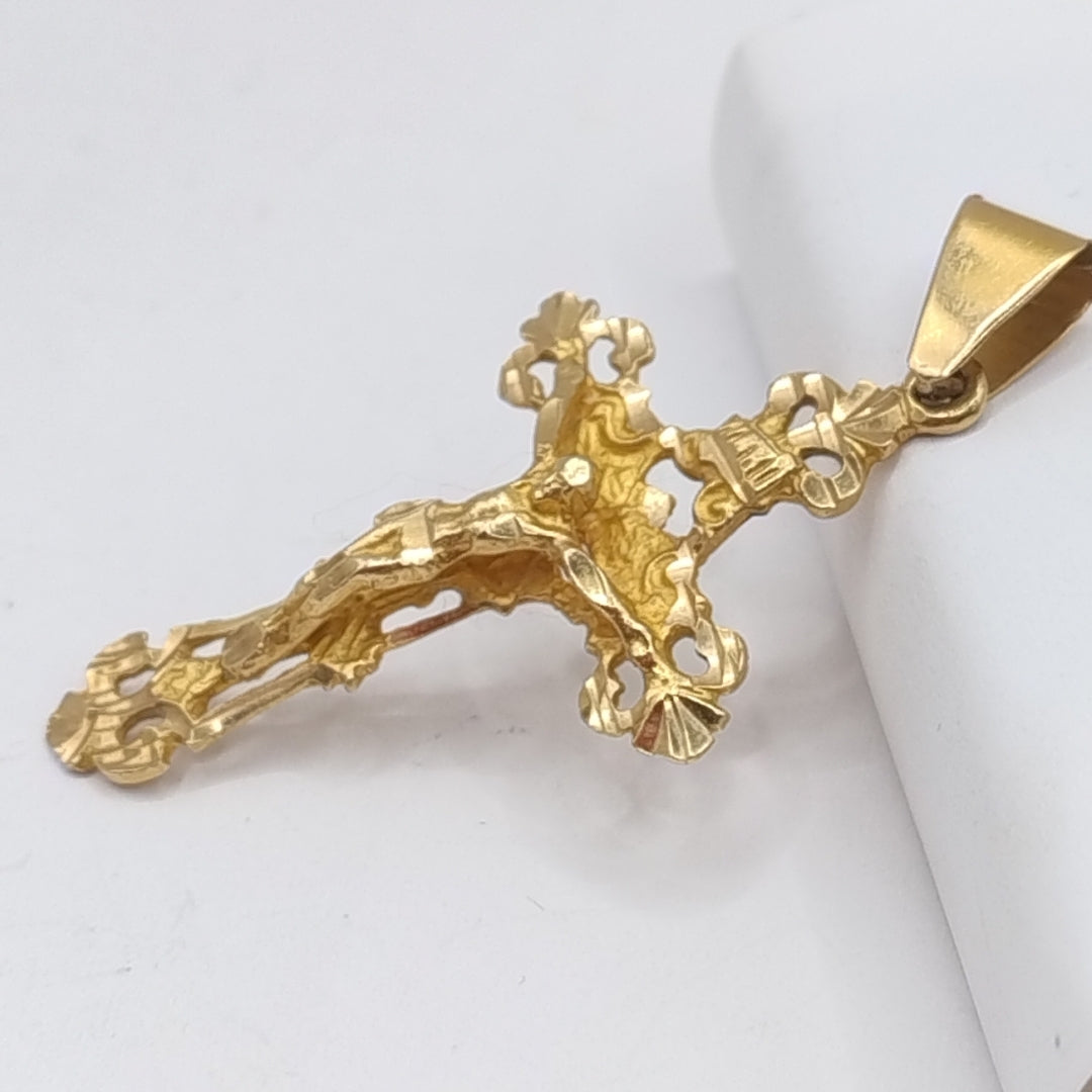 CRUCIFIJO ORO 14 K 4.8 GRMS (SEMINUEVO)