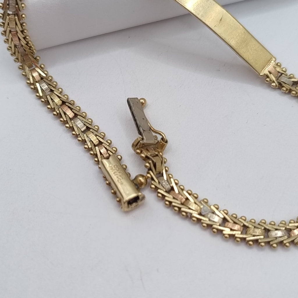 ESCLAVA ORO,ORO COMBINADO 14 K 8,50 GRMS (SEMINUEVO)