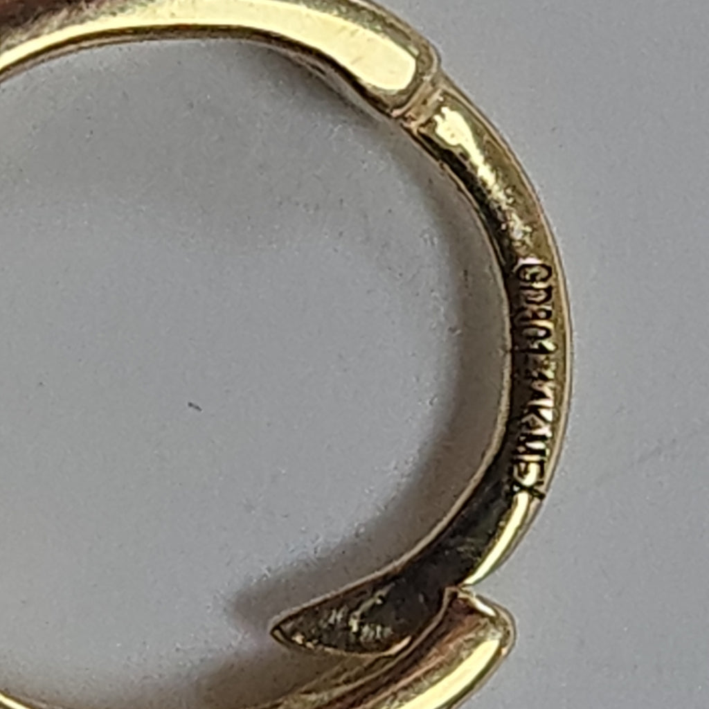 ARETES ARRACADA C CIRCONIAS 14K 1.1 GR (NUEVO)