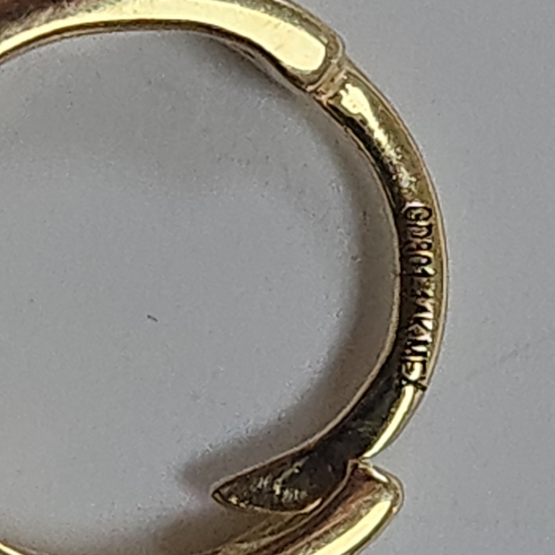ARETES ARRACADA C CIRCONIAS 14K 1.1 GR (NUEVO)