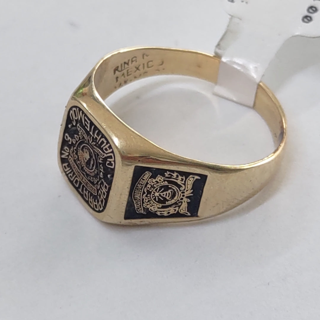 ANILLO DE GRADUACIÓN ORO 14 K 6,50 GRMS (SEMINUEVO)