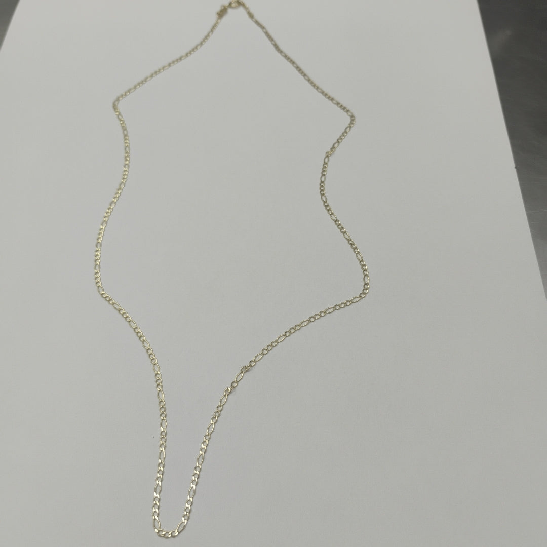 CADENAS TEJIDO 3X1 ORO 10K 55 CM 2.2 GR (NUEVO)
