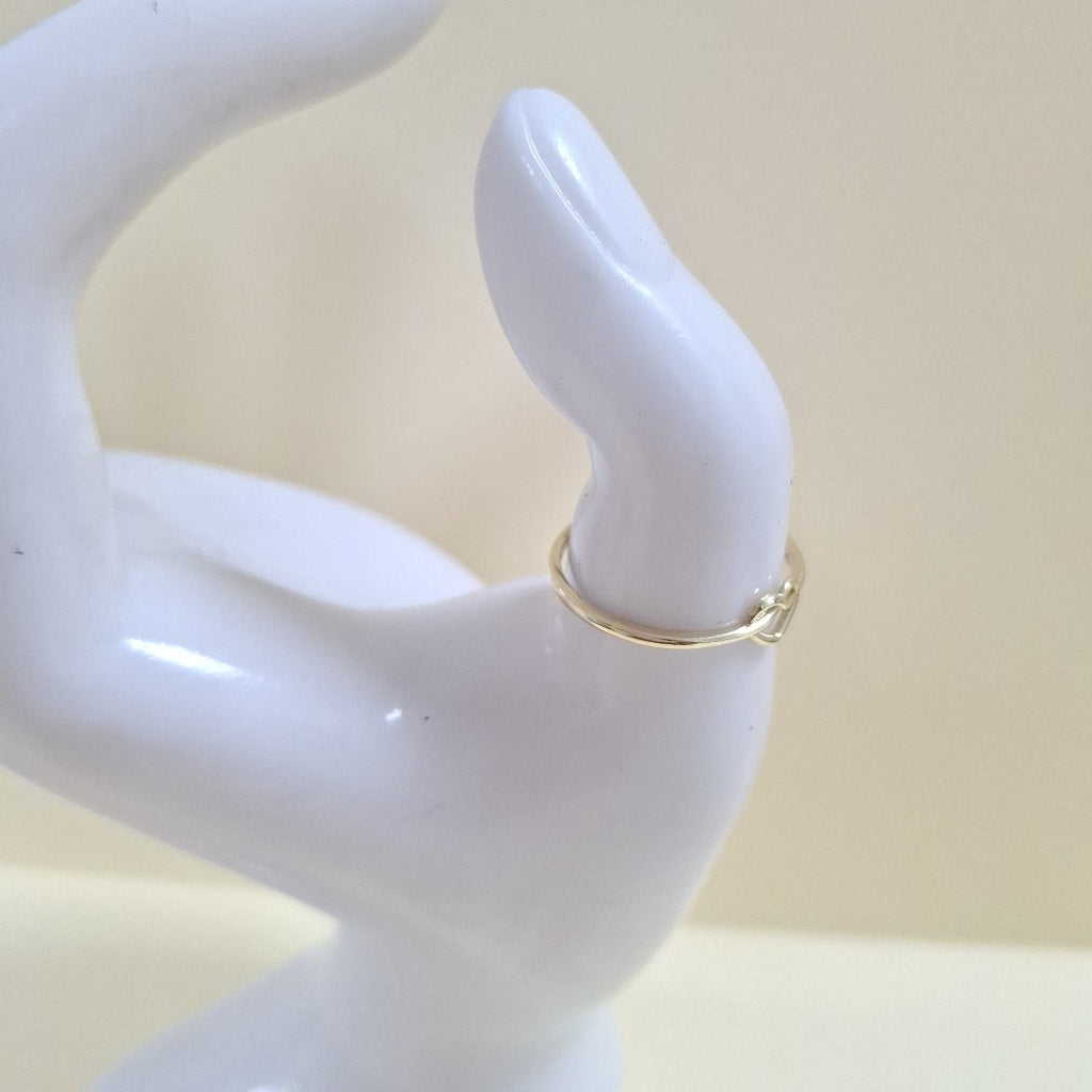 ANILLOS ANILLITO FIG CORAZON 10K TALLA 9 0.9 GR (NUEVO)