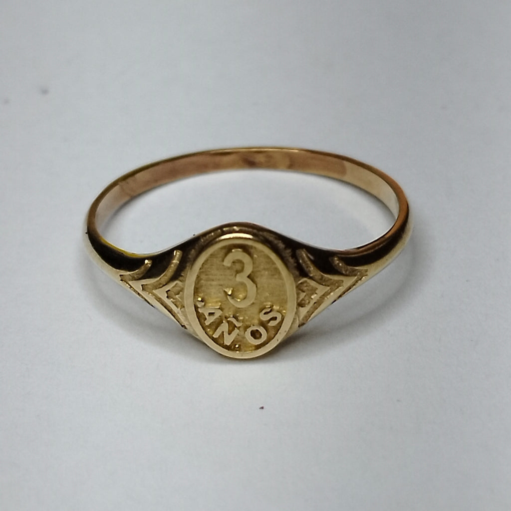 ANILLO ORO 10 K 0,80 GRMS (SEMINUEVO)